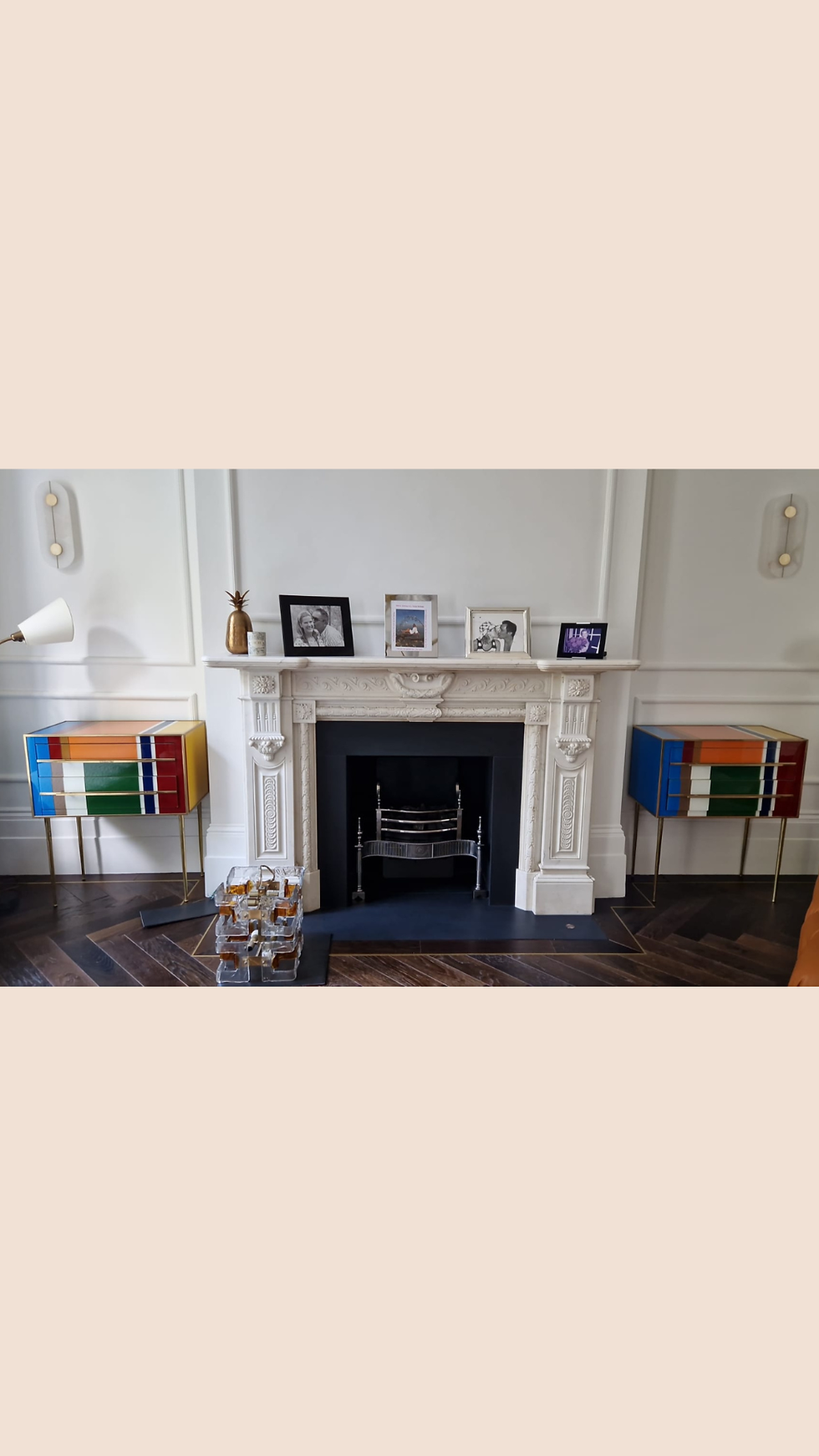 Thumbnail: Pair of Mondrian Style Chest of Drawers