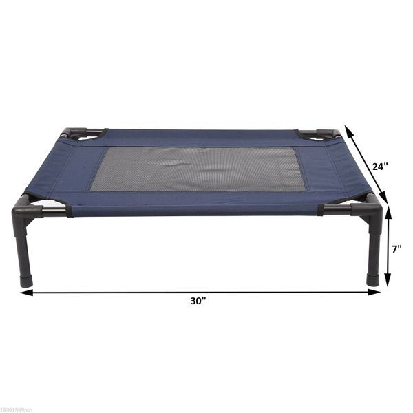 Thumbnail: PawHut Elevated Pet Bed Dog Cat Cot Cozy Beds Camping Comfortable,