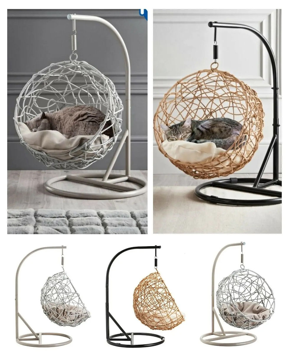 Thumbnail: Pet Round Egg Rattan Swing Chair
