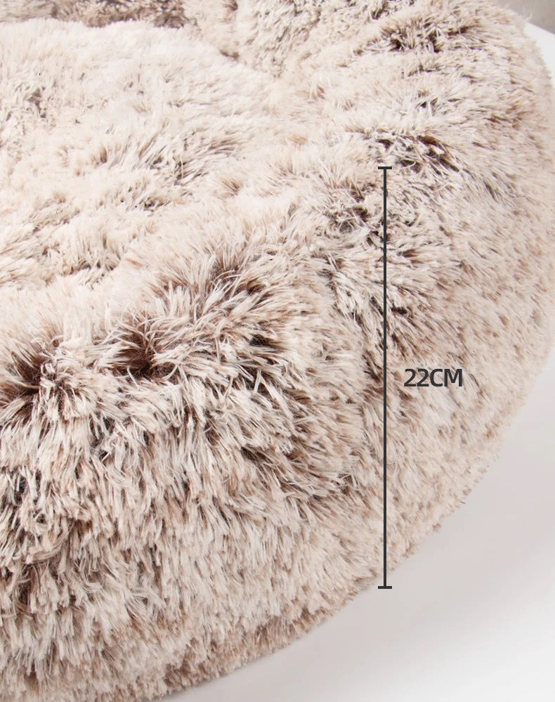 Thumbnail: Plush Paw Print Pet Bed