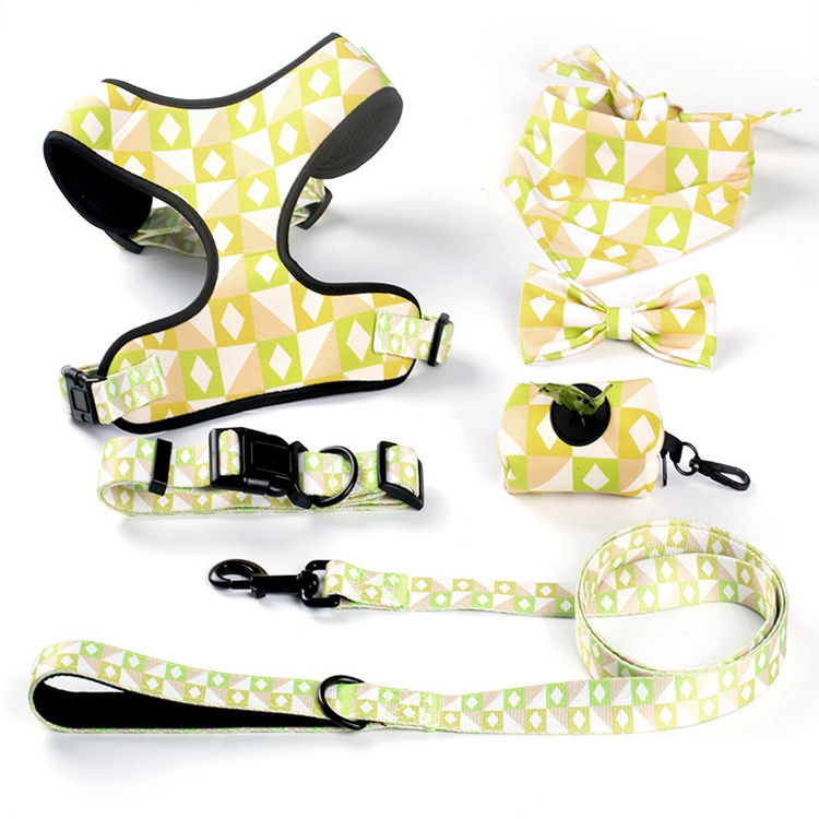 Thumbnail: Manufacturers Oem Odm Adjustable Luxury Large Dog Leash And Harness Set Dog Acc