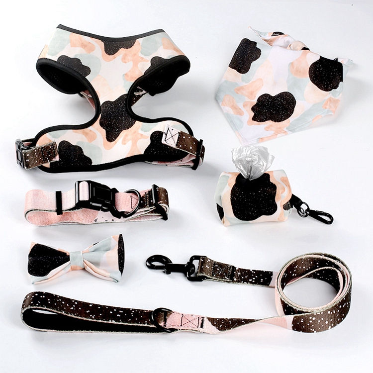 Thumbnail: Manufacturers Oem Odm Adjustable Luxury Large Dog Leash And Harness Set Dog Acc