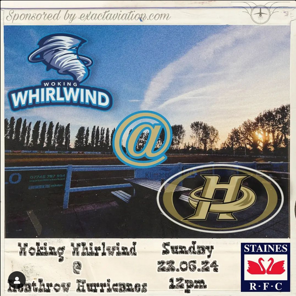 Heathrow Hurricanes Flag V Woking whirlwind