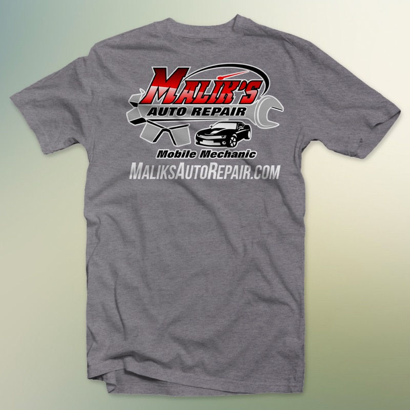 Thumbnail: Malik's Auto Repair Logo Tee