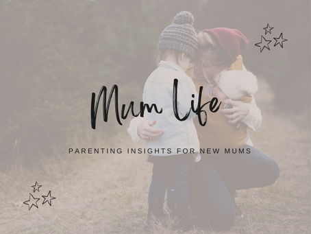Mum Life banner - picture of woman with two children