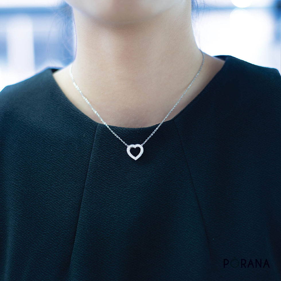 縮圖：3 styles in 1 Diamond Heart Pavé Halo Pendant