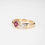 Thumbnail: Vintage Ruby and Diamond Ring in 18K Yellow Gold