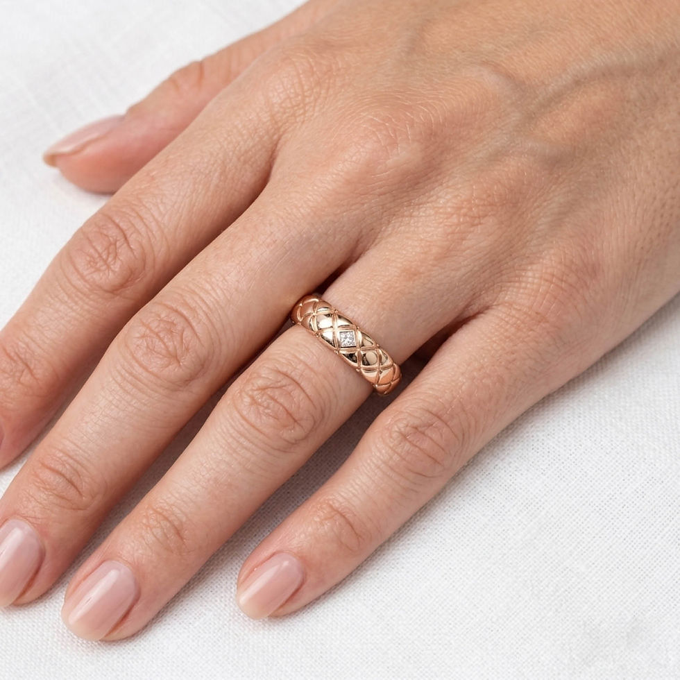 Thumbnail: Criss-Cross Princess Diamond Ring