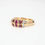 Thumbnail: Vintage Ruby and Diamond Ring in 18K Yellow Gold