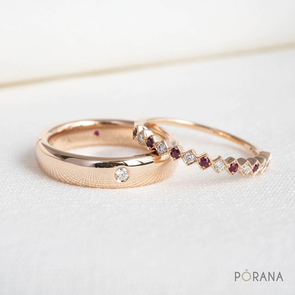 縮圖：Classic Single Stone Wedding Band, Comfort Fit Ring