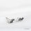 Thumbnail: Weave | Double Baguette Black Diamond stud earrings