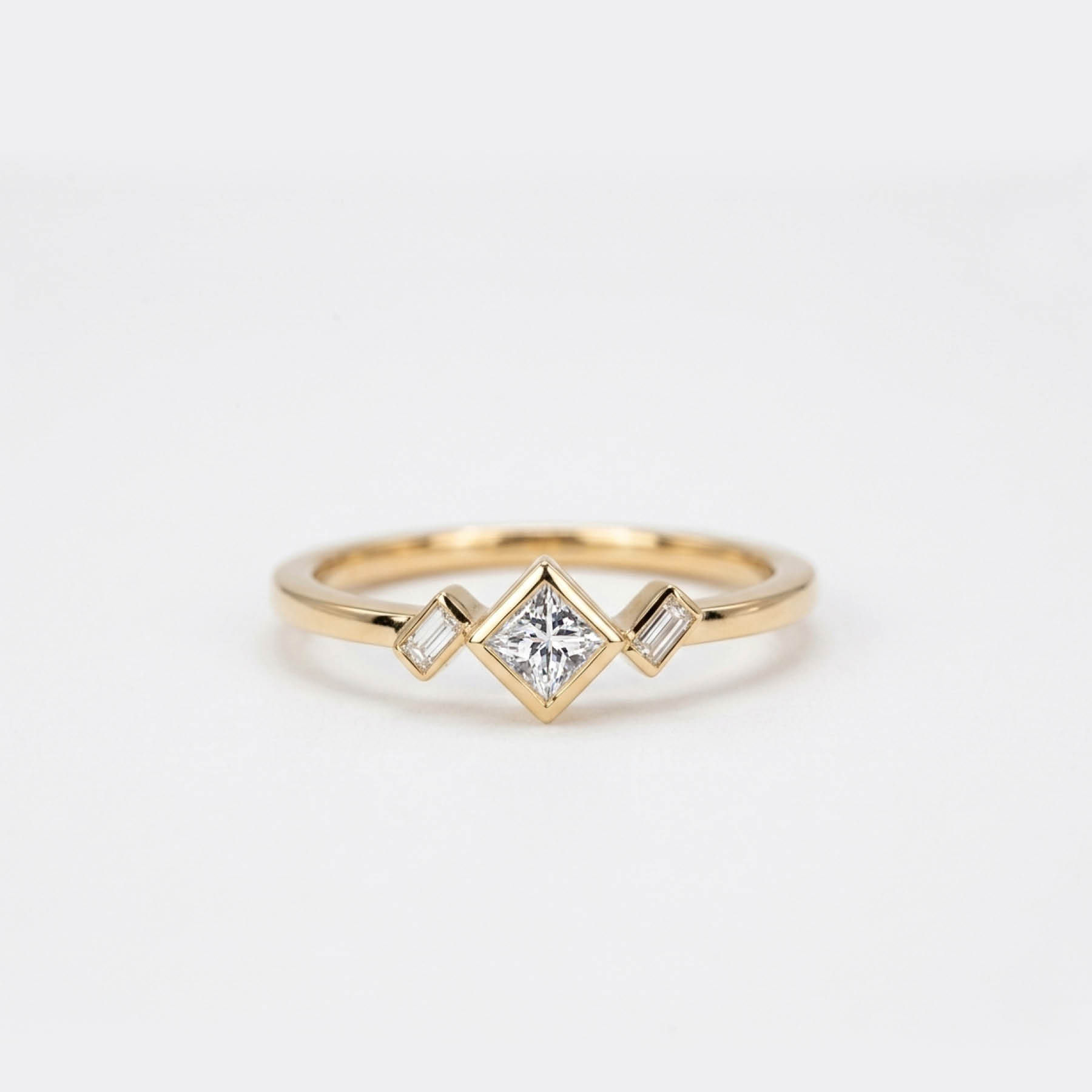 WEAVE Princess & Baguette Engagement Ring