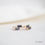 Thumbnail: Weave | Double Baguette Black Diamond stud earrings