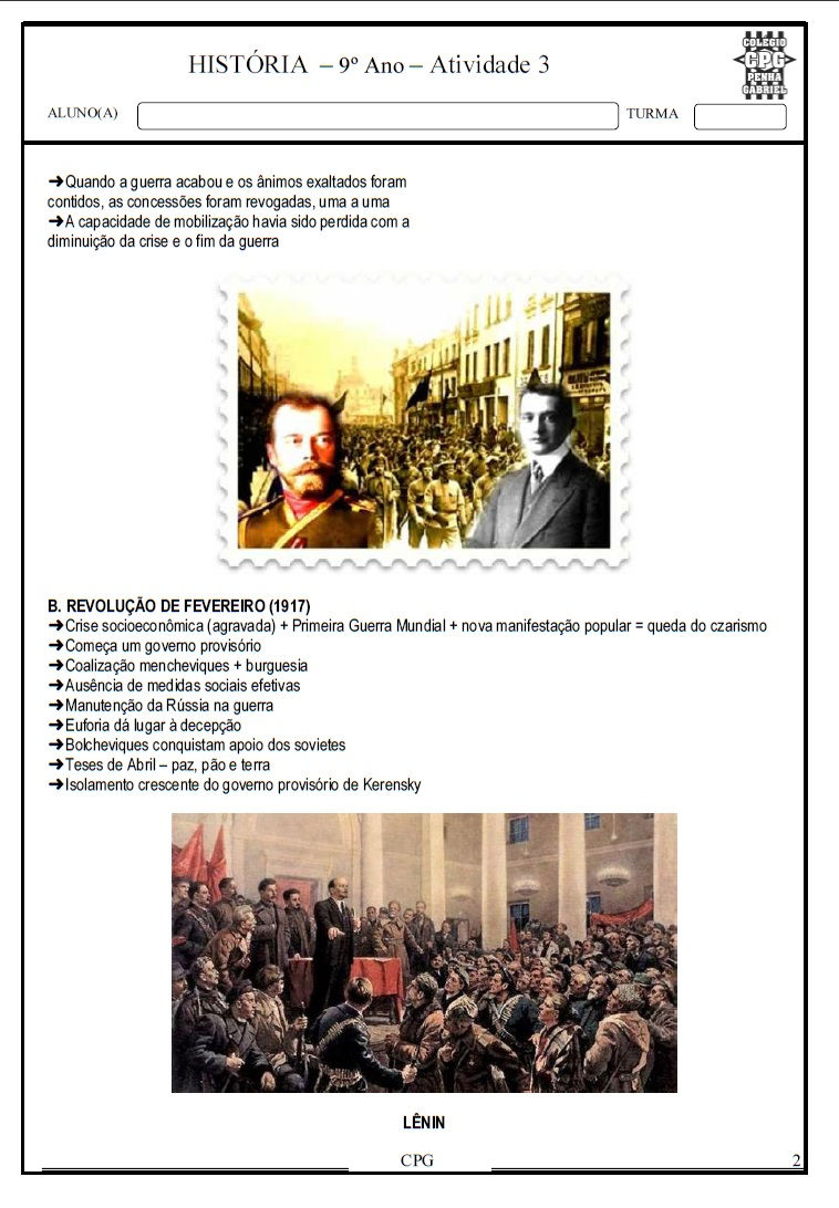 História / 9º ANO História / 9º ANO