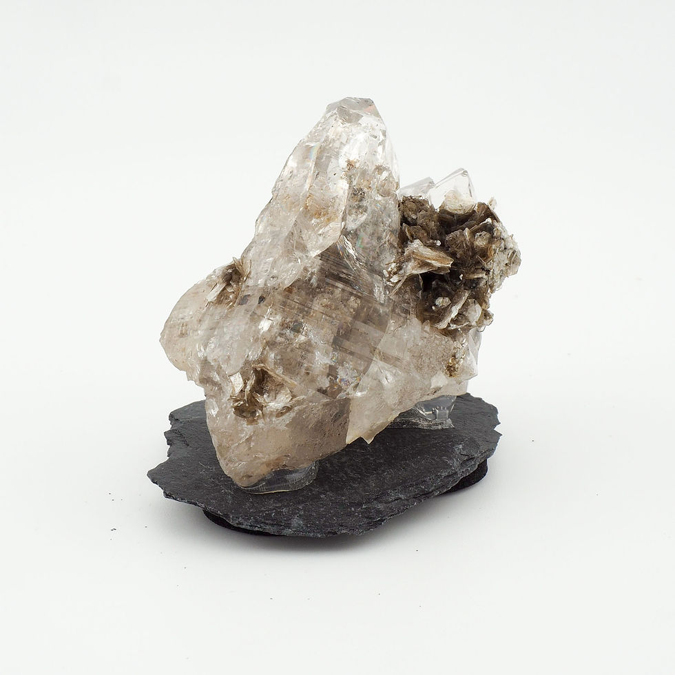 Miniaturbild: Bergkristall-Stufe Muskovit Schweiz Geschenkidee