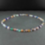 Halskette - Natursteine gemischt /  925 Silber