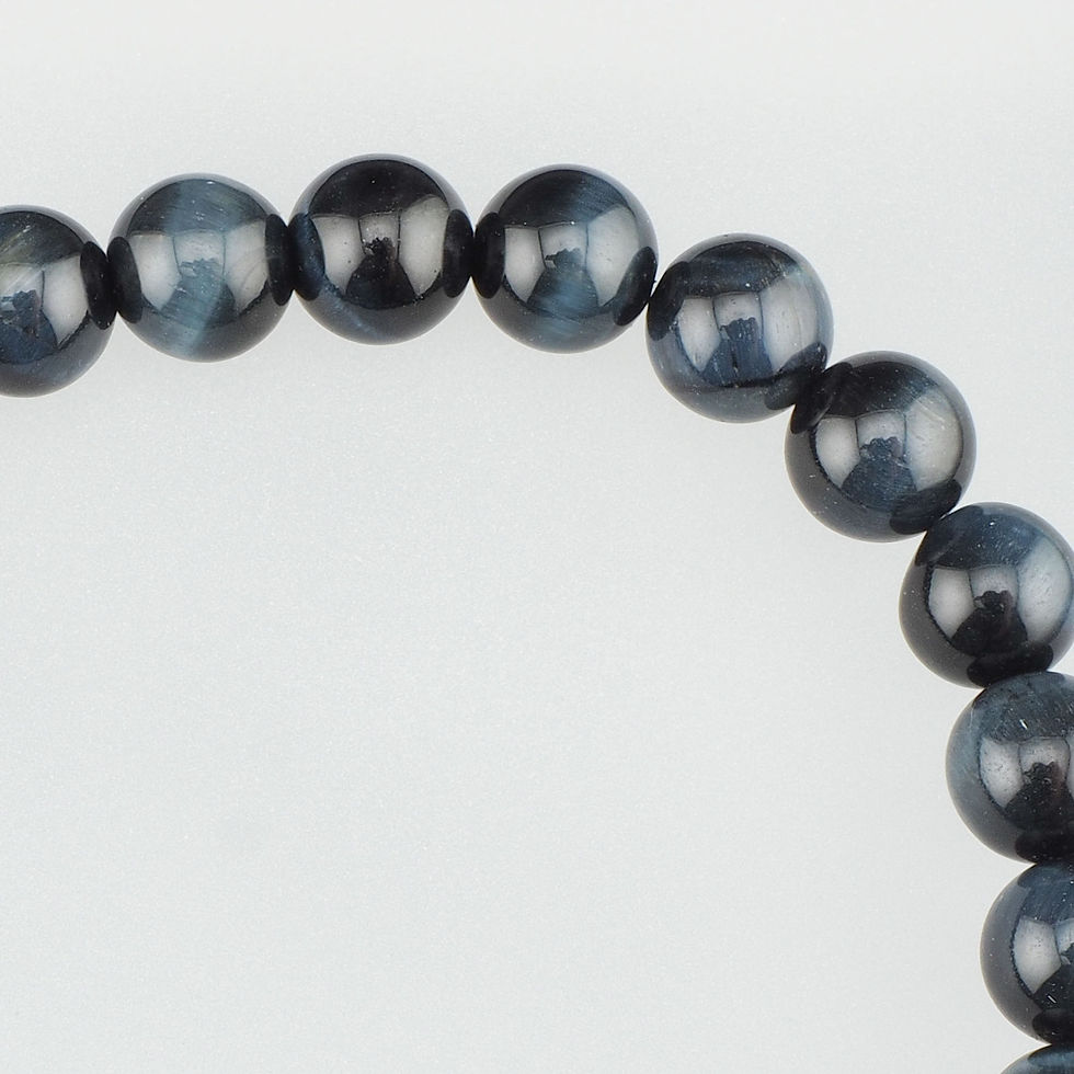 Miniaturbild: Männer Armband Falkenauge Lapislazuli Elastikband