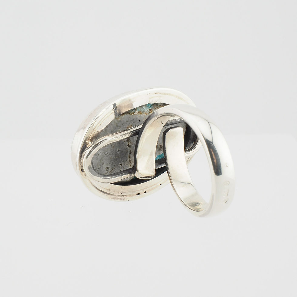 Miniaturbild: Iranischer Türkis Ring mit Muttergestein und Pyrit