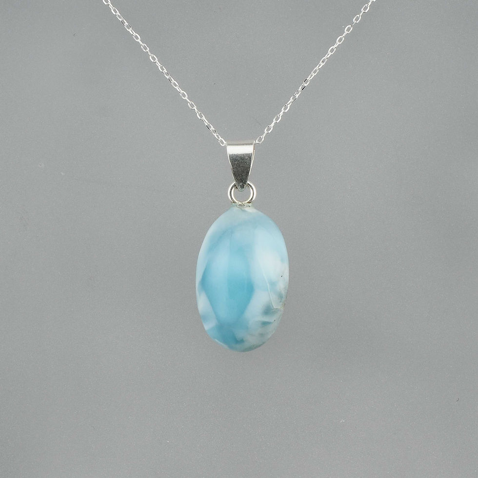 Larimar Anhänger - 925 Silber