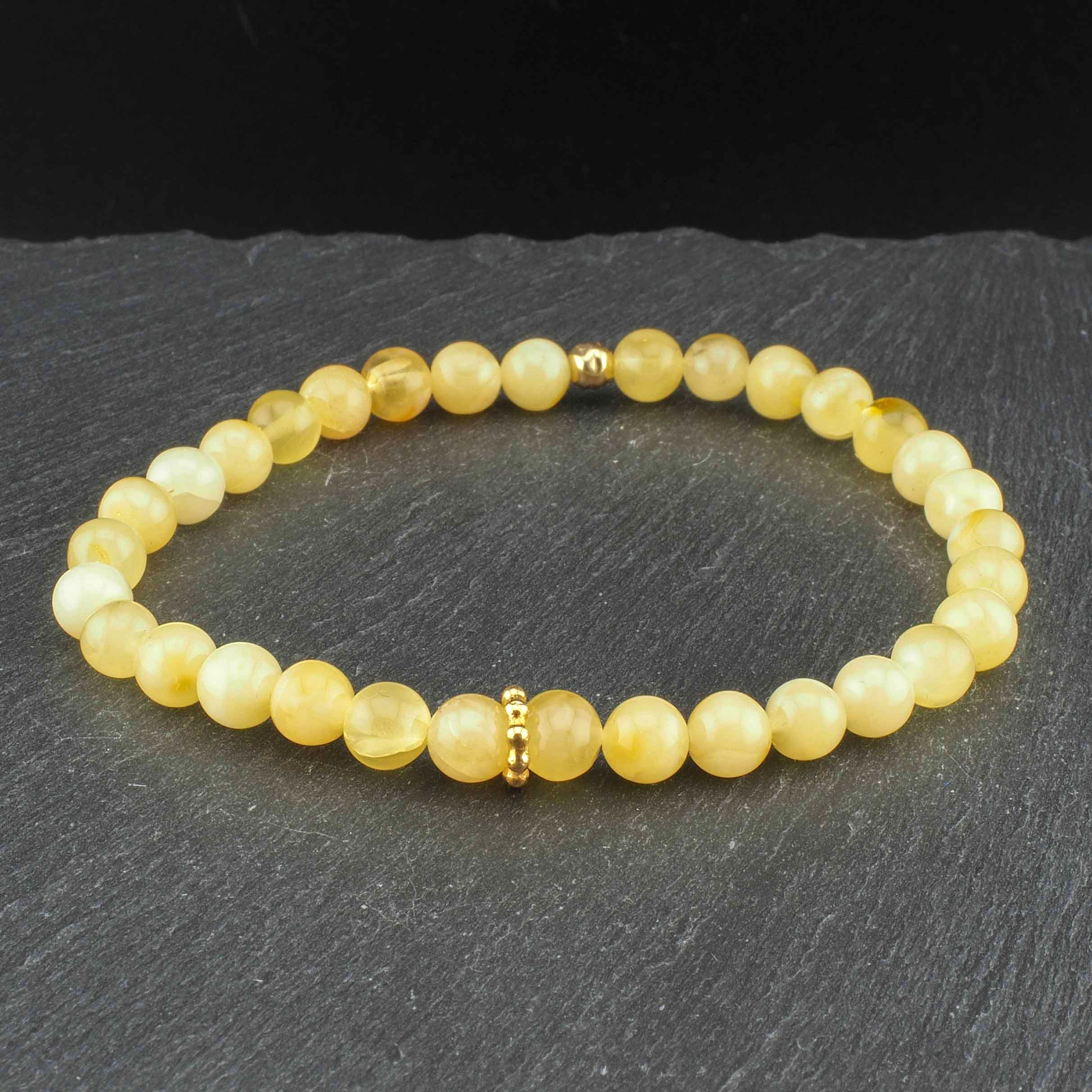 Armband - Bernstein / 925 Silber