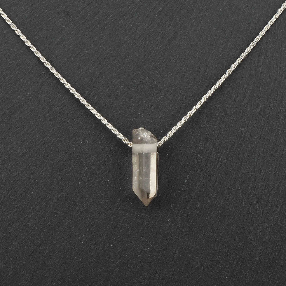 Bergkristall Spitze Anhänger Schweiz