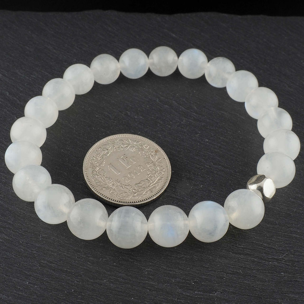 Miniaturbild: Armband aus Regenbogen Mondstein