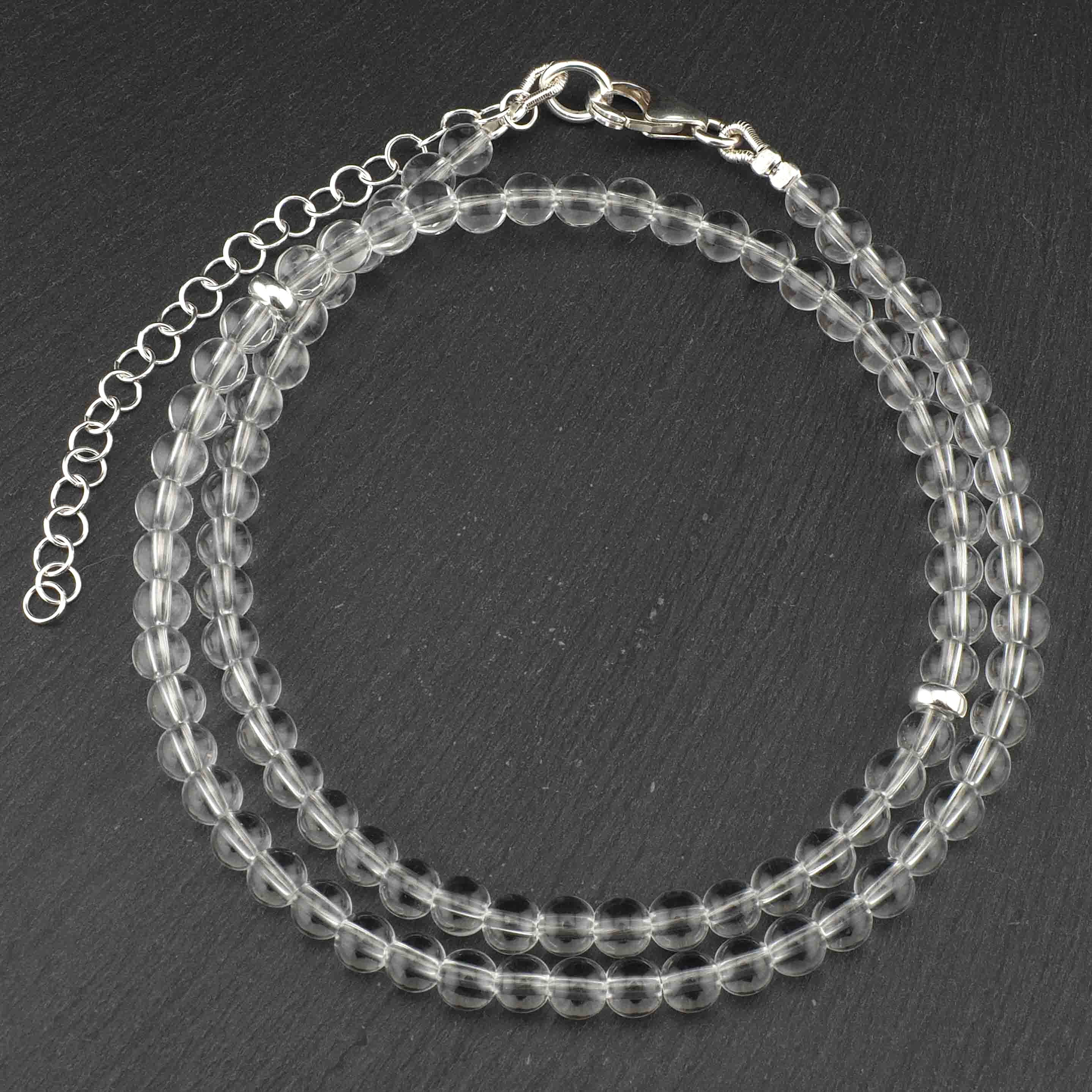 Bergkristall Halskette 925 Silber