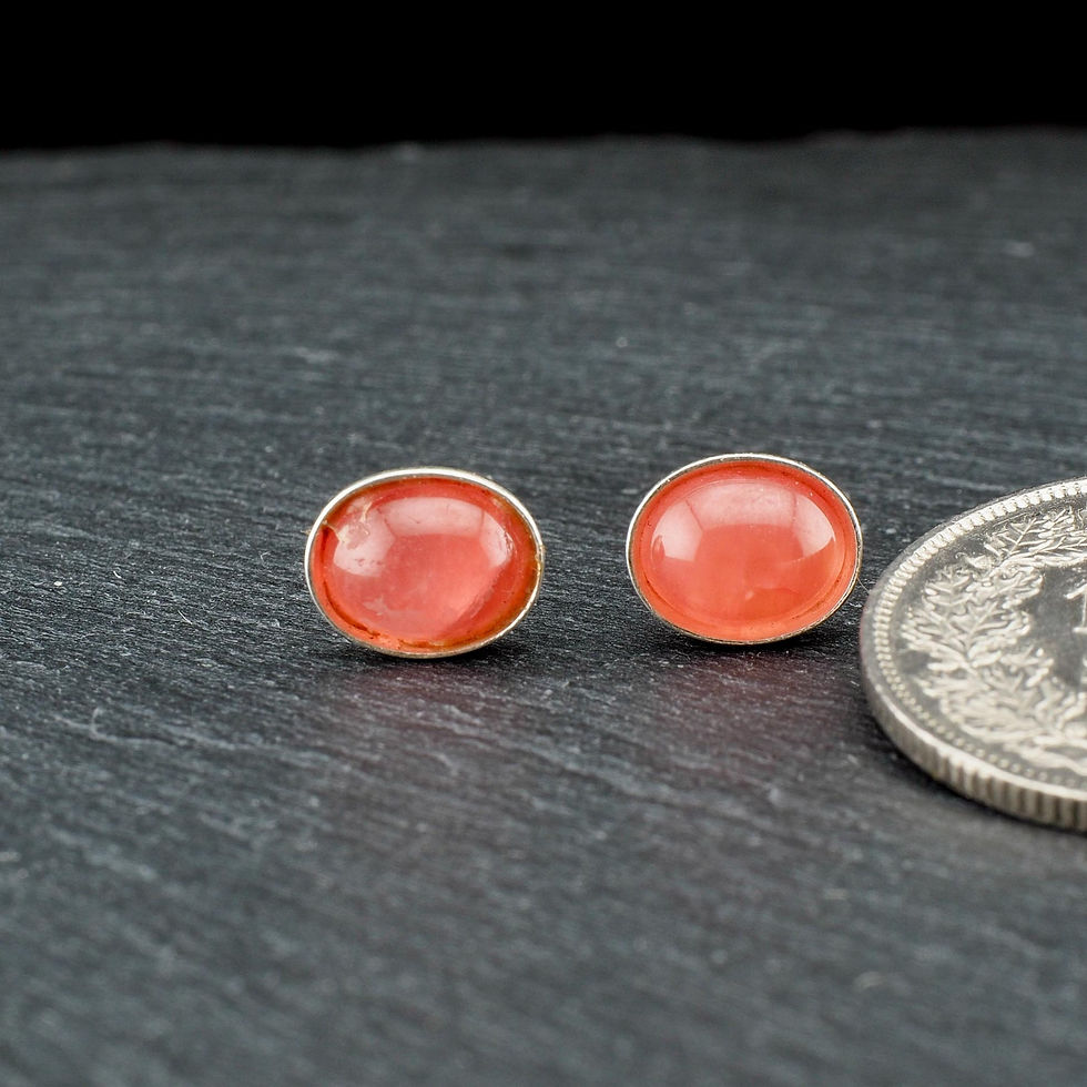 Miniaturbild: Ohrstecker - Rhodochrosit