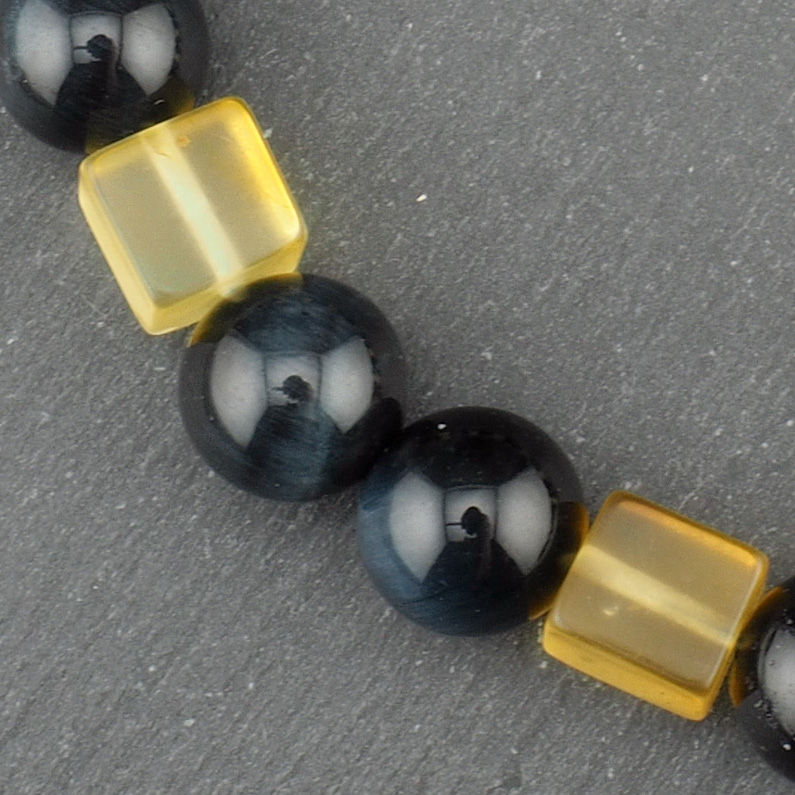 Miniaturbild: Liebes Armband Set Falkenauge Bernstein