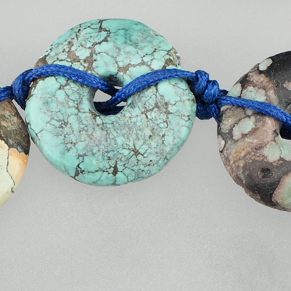 Miniaturbild: Tibetischer Türkis Armband in Donut Form