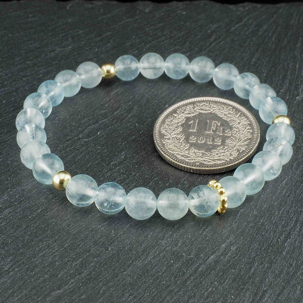 Miniaturbild: Elegantes Armband aus Aquamarin