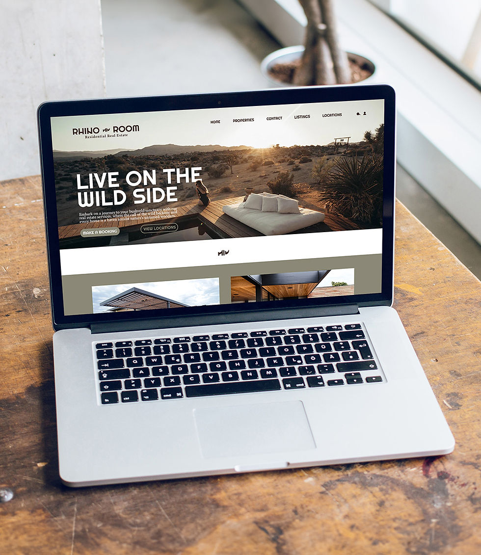 Rhino Room Real Estate website.