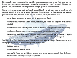 SAMEDI 15 août : Une lettre ...