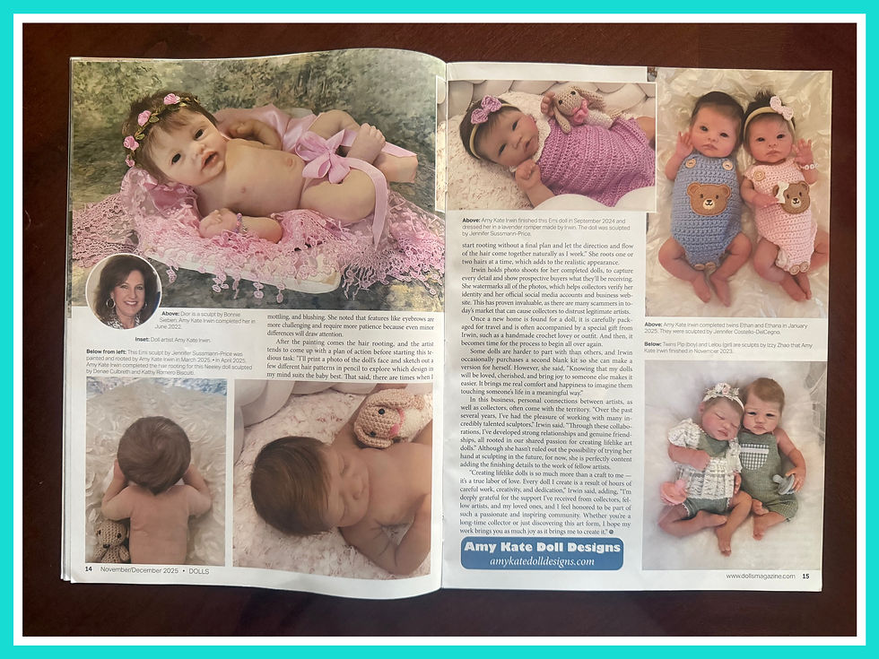 Article about me in DOLLS Magazine