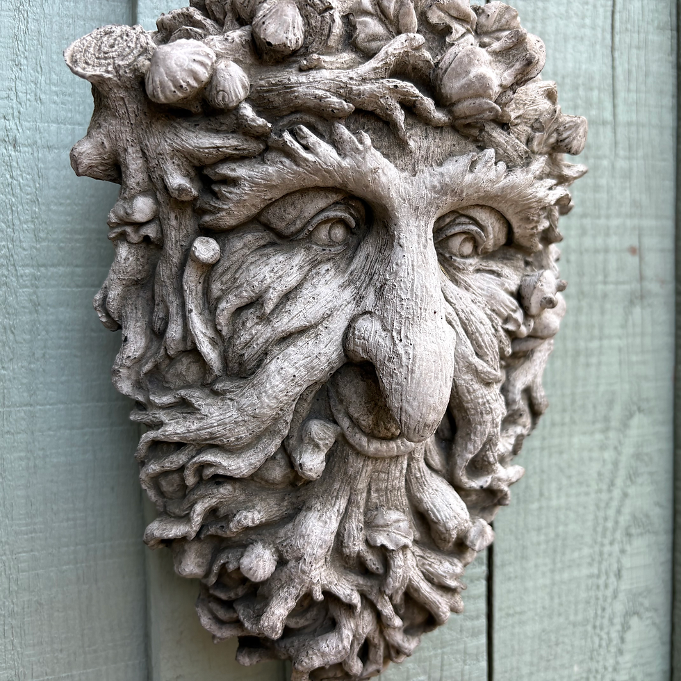 Thumbnail:  Stone Garden Ornament - Old Croakwyn Greenman