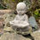 Thumbnail: Stone Garden Ornament - Monk Buddha Birdfeeder 