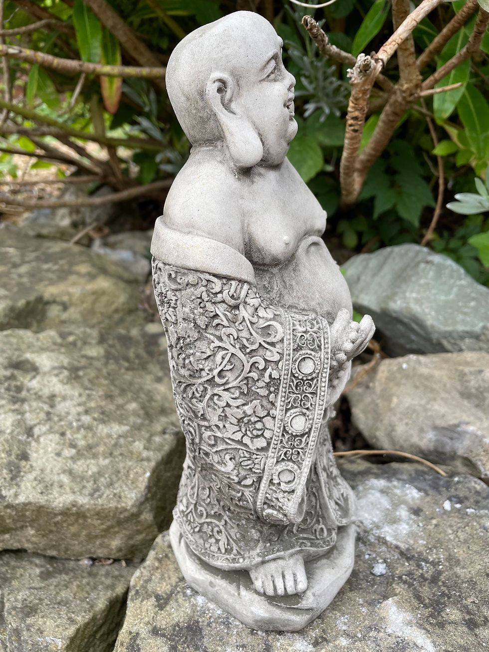 Thumbnail: Stone Garden Ornament - Standing Happy Buddha 