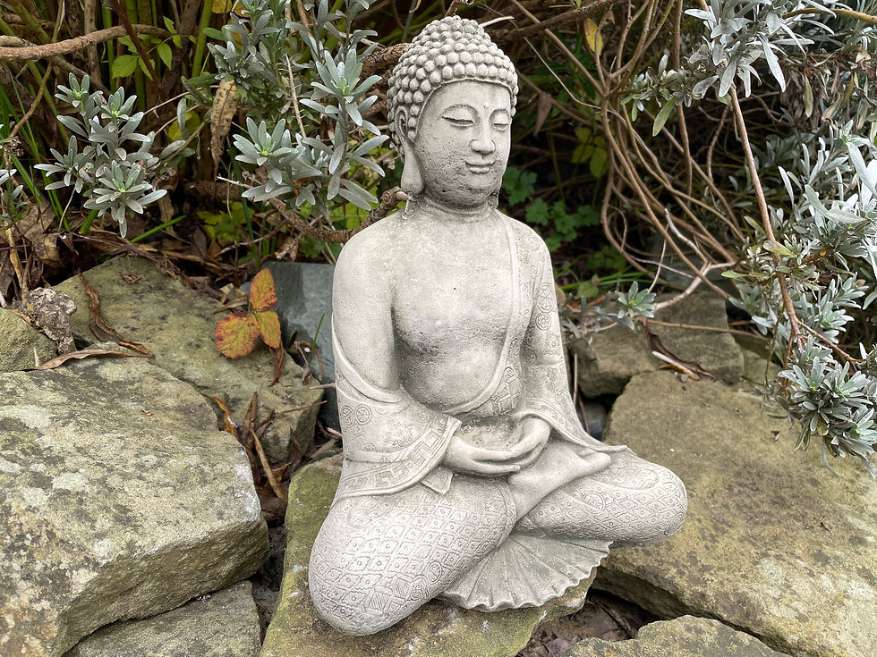Thumbnail: Stone Garden Ornament - Tranquil Buddha 