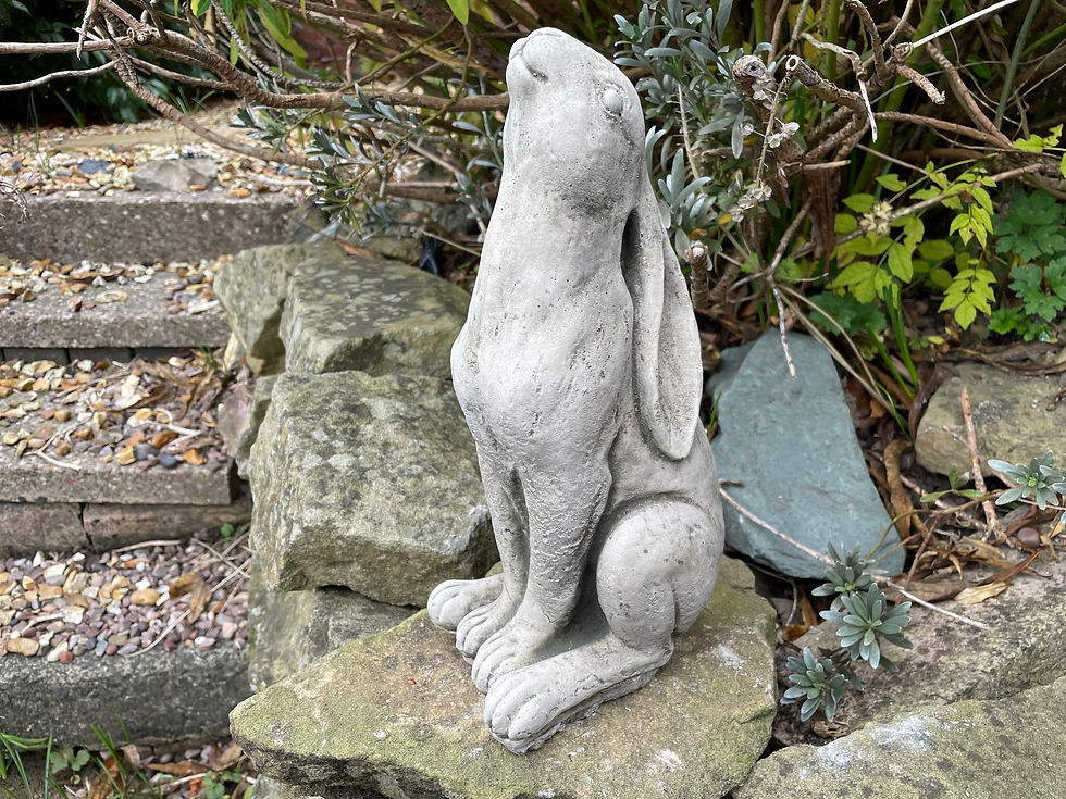 Thumbnail: Stone Garden Ornament - Moon Gazing Hare