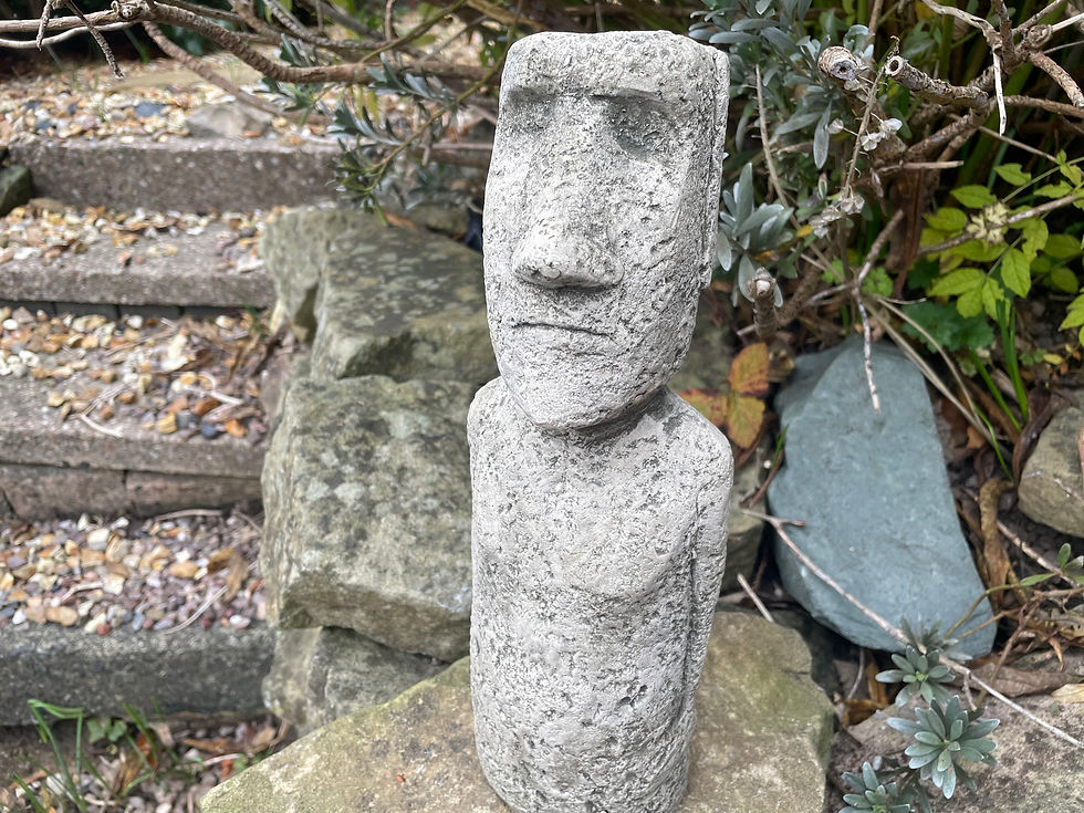 Thumbnail: Stone Garden Ornament - Easter Island Head