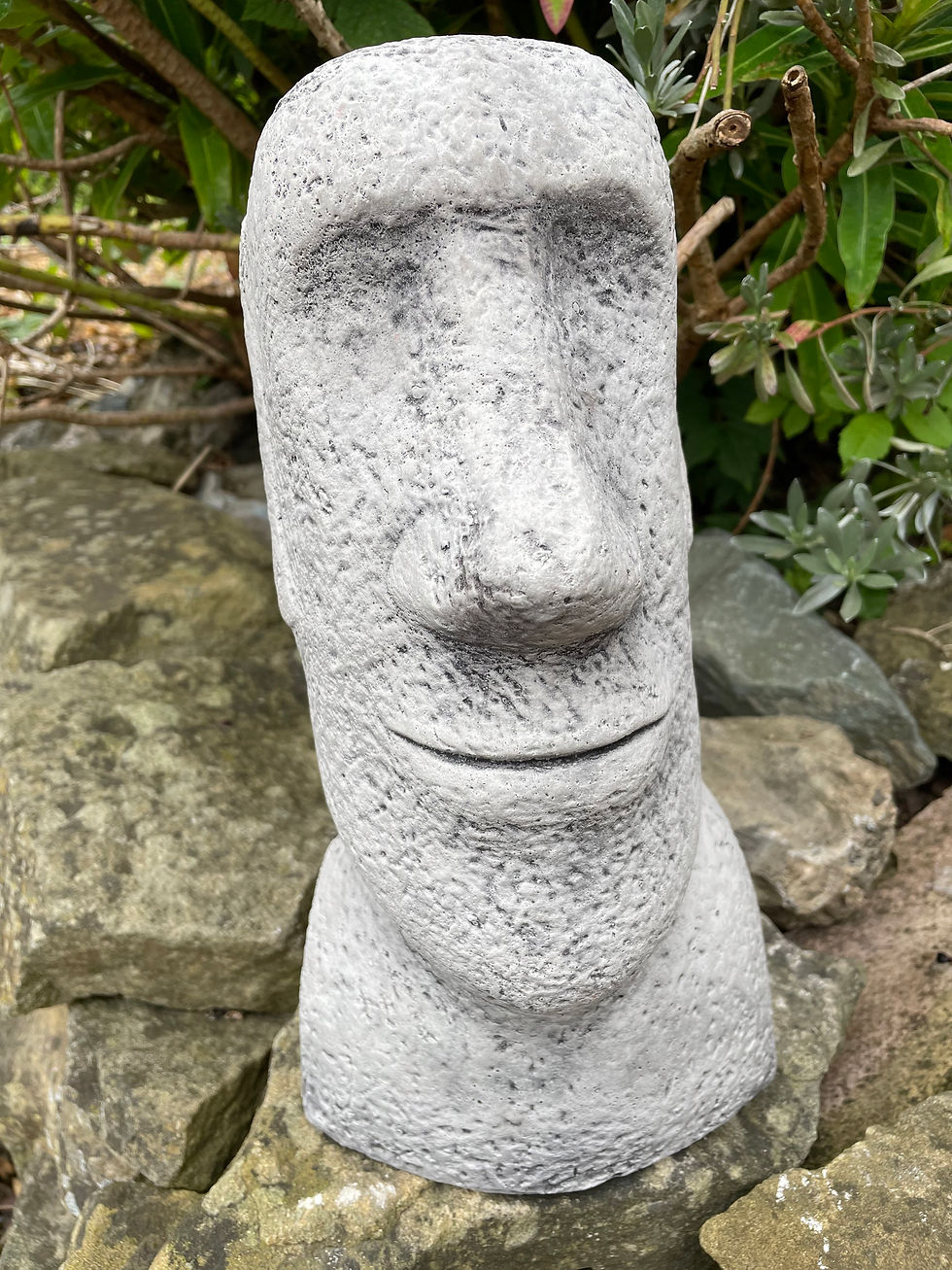 Thumbnail: Stone Garden Ornament - Easter Island Head