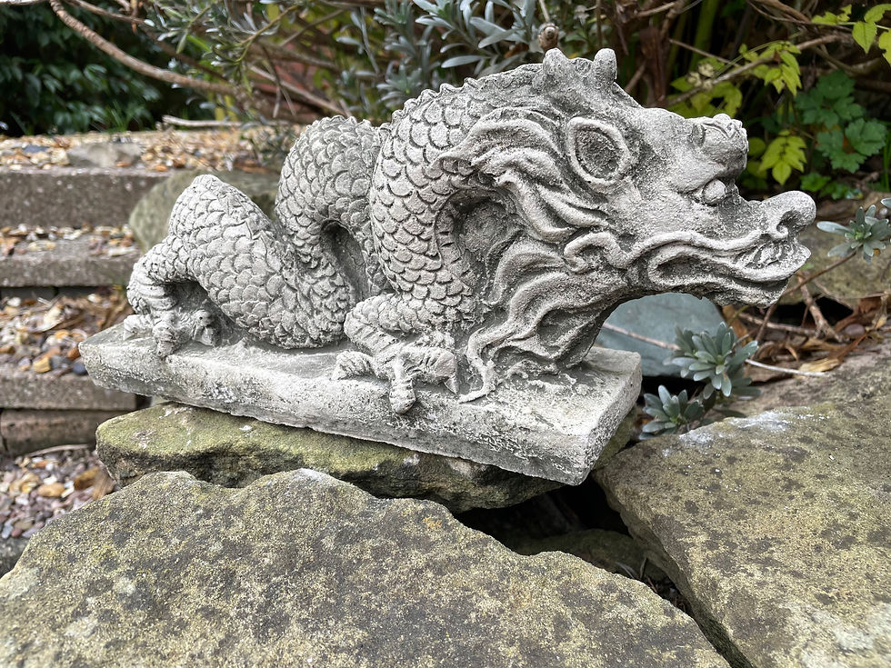 Stone Garden Ornament - Feng Shui Dragon