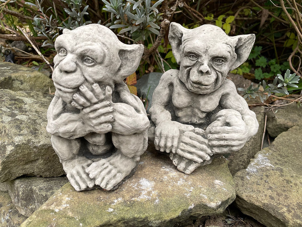Thumbnail: Stone Garden Ornament - Small Imp (A)