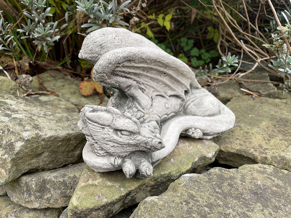 Thumbnail: Stone Garden Ornament - Winged Dragon