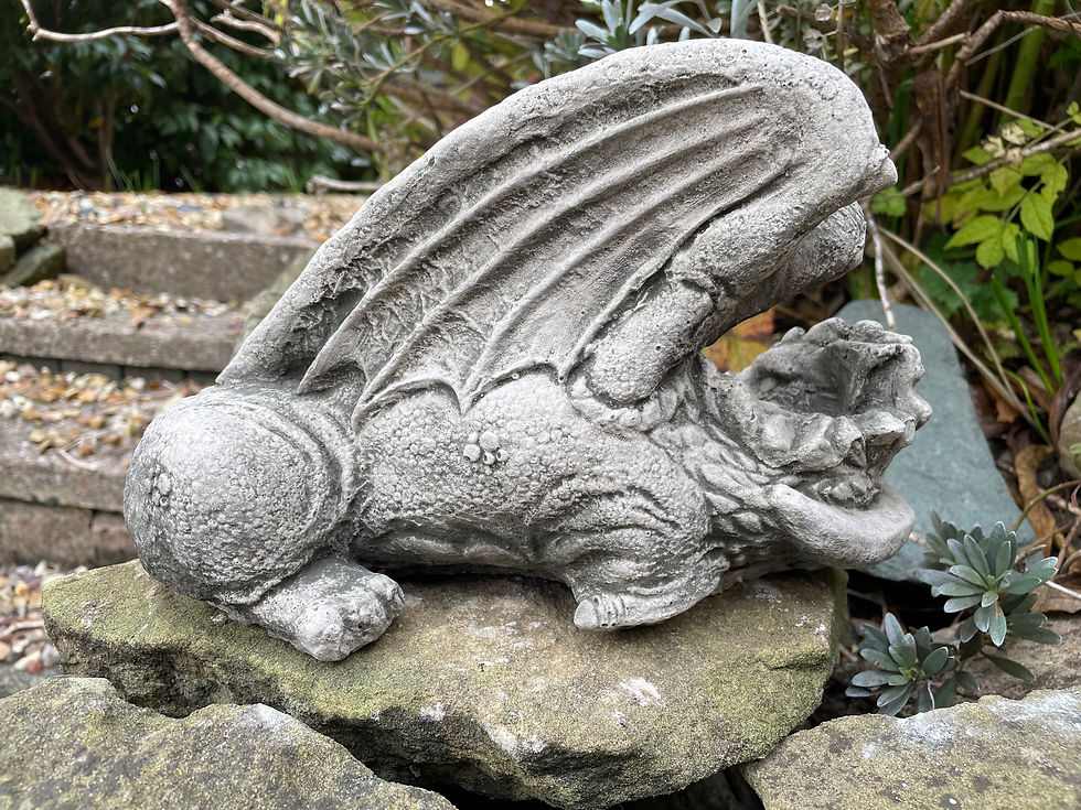 Thumbnail: Stone Garden Ornament - Winged Dragon