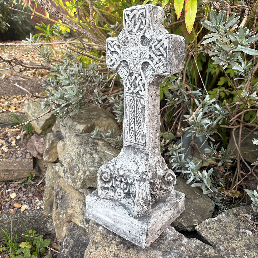 Thumbnail: Stone Garden Ornament - Celtic Cross