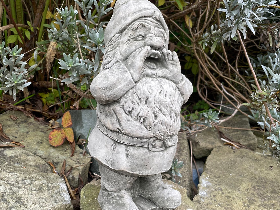 Thumbnail: Stone Garden Ornament - Yodelling Gnome