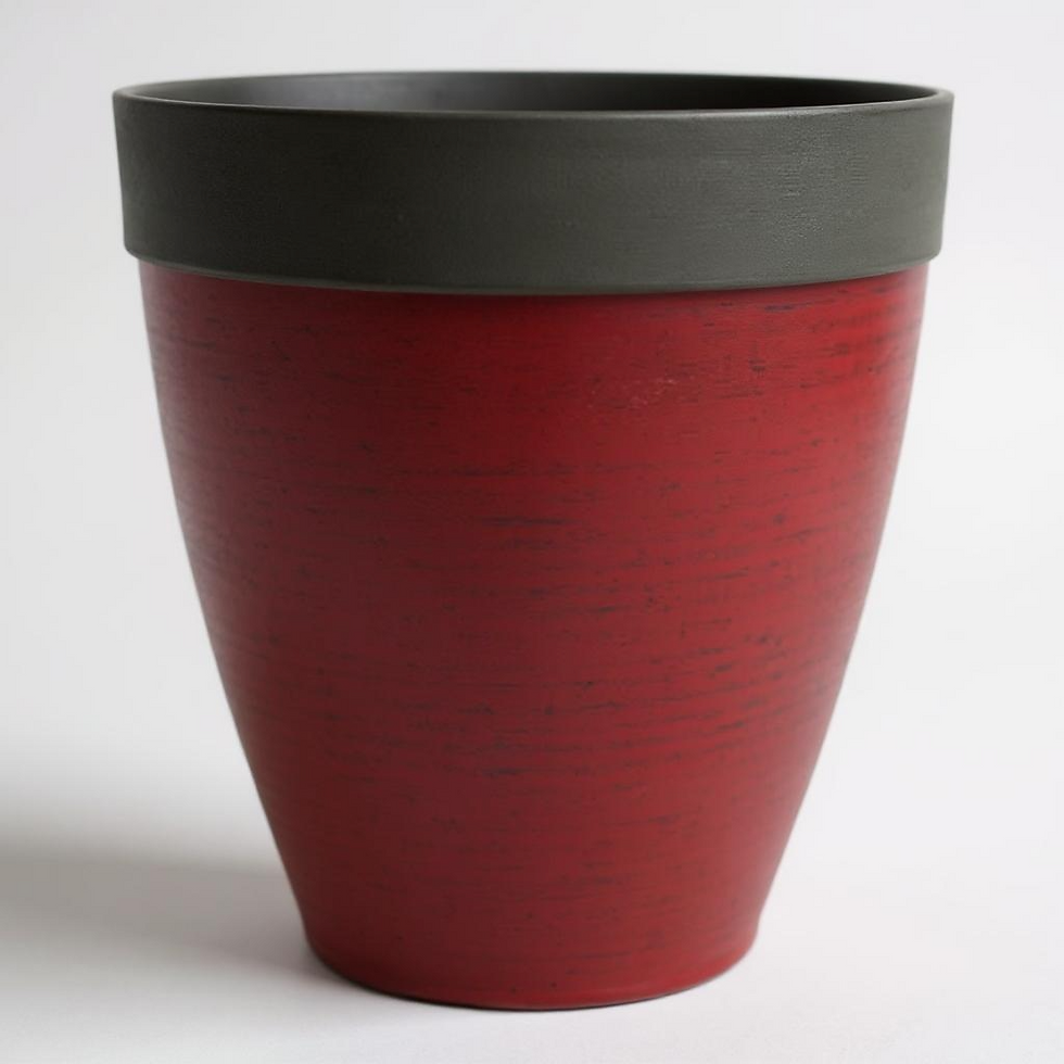 2 X Burgundy Gala Planter 35cm Diameter