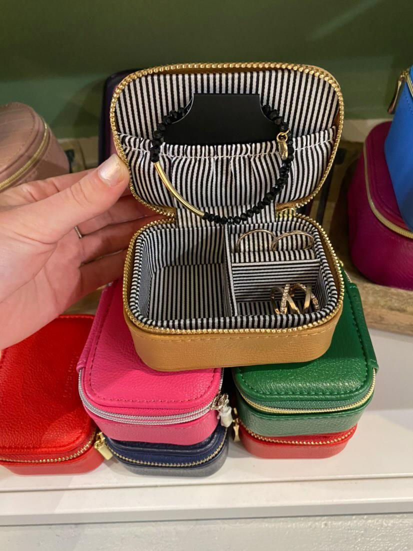 Thumbnail: Louenhide Olive Travel Jewellery Case