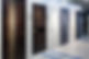 A picture of several durable door options. 